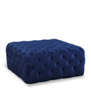  Manufacturer Color_Navy -- Ariel Navy Velvet Upholstered Ottoman IMAGE 1