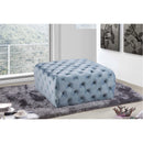  Manufacturer Color_Sky Blue -- Ariel Sky Blue Velvet Upholstered Ottoman IMAGE 2
