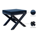  Color_Navy -- Nixon Navy Velvet Upholstered Stool IMAGE 5
