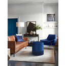  Color_Navy -- Teddy Navy Velvet Upholstered Stool IMAGE 2