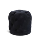  Color_Black -- Meridian Harper Velvet Upholstered Stool IMAGE 1