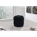  Color_Black -- Meridian Harper Velvet Upholstered Stool IMAGE 2