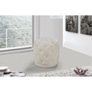  Color_Cream -- Harper Cream Velvet Upholstered Stool IMAGE 2