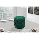  Color_Green -- Harper Green Velvet Upholstered Stool IMAGE 2