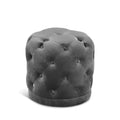  Color_Grey -- Harper Grey Velvet Upholstered Stool IMAGE 1