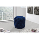  Color_Navy -- Harper Navy Velvet Upholstered Stool IMAGE 2