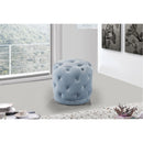  Color_Sky Blue -- Harper Sky Blue Velvet Upholstered Stool IMAGE 2