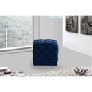  Color_Navy -- Stella Navy Velvet Upholstered Stool IMAGE 2