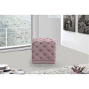  Color_Pink -- Stella Pink Velvet Upholstered Stool IMAGE 2