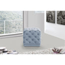  Color_Sky Blue -- Stella Sky Blue Velvet Upholstered Stool IMAGE 2