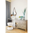  Color_Cream/ Gold -- Vino Cream Velvet Upholstered Stool IMAGE 2