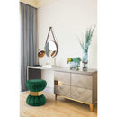  Color_Gold/ Green -- Vino Green Velvet Upholstered Stool IMAGE 2