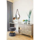  Color_Gold/ Grey -- Vino Grey Velvet Upholstered Stool IMAGE 2