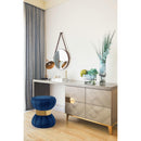  Color_Gold/ Navy -- Vino Navy Velvet Upholstered Stool IMAGE 2