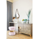  Color_Gold/ Pink -- Vino Pink Velvet Upholstered Stool IMAGE 2