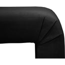  Color_Black -- Meridian Minimalist Velvet Upholstered Bench IMAGE 5