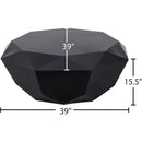  Meridian Gemma Black Stainless Steel Coffee Table IMAGE 10