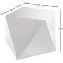  Meridian Gemma Silver Stainless Steel End / Side Table IMAGE 4