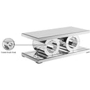  Meridian Jocelyn Mirrored Mirrored Coffee Table IMAGE 4