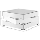  Meridian Haven Mirrored Mirrored Coffee Table IMAGE 3