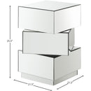  Meridian Haven Mirrored Mirrored End / Side Table IMAGE 3