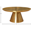  Meridian Martini Gold Iron Coffee Table IMAGE 4