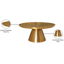  Meridian Martini Gold Iron Coffee Table IMAGE 5
