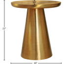  Meridian Martini Gold Iron End / Side Table IMAGE 4