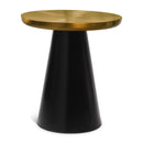  Meridian Martini Gold Iron End / Side Table IMAGE 1