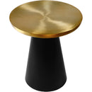  Meridian Martini Gold Iron End / Side Table IMAGE 3