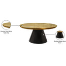  Meridian Martini Gold Iron Coffee Table IMAGE 5