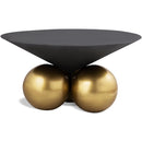  Meridian Naples Grey Iron Coffee Table IMAGE 1
