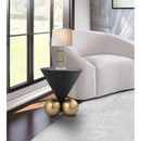  Meridian Naples Grey Iron End / Side Table IMAGE 2
