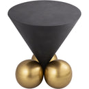  Meridian Naples Grey Iron End / Side Table IMAGE 3