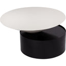  Meridian Damon White Iron Coffee Table IMAGE 3