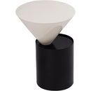  Meridian Damon White Iron End Table IMAGE 3