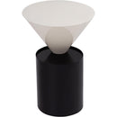  Meridian Damon White Iron End Table IMAGE 4