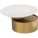  Meridian Damon White Iron Coffee Table IMAGE 3