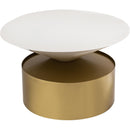  Meridian Damon White Iron Coffee Table IMAGE 4
