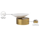  Meridian Damon White Iron Coffee Table IMAGE 7