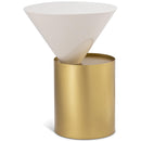  Meridian Damon White Iron End Table IMAGE 1