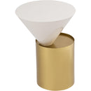  Meridian Damon White Iron End Table IMAGE 3