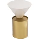  Meridian Damon White Iron End Table IMAGE 4