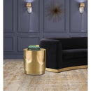  Meridian Jazzy Gold Stainless Steel End / Side Table IMAGE 2