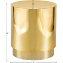  Meridian Jazzy Gold Stainless Steel End / Side Table IMAGE 5