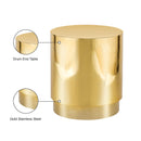  Meridian Jazzy Gold Stainless Steel End / Side Table IMAGE 6