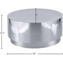 Meridian Jazzy Silver Stainless Steel Coffee Table IMAGE 6