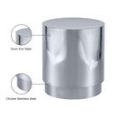  Meridian Jazzy Silver Stainless Steel End / Side Table IMAGE 7