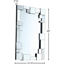  Meridian Jade Mirrored Mirrored Frame Mirror IMAGE 3