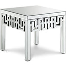  Meridian Aria Mirrored Mirrored End / Side Table IMAGE 1